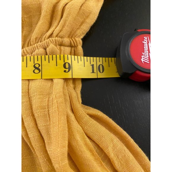 Forever 21 Strapless‎ Dress Womens Small Sunflower Flowy Cottage Tiered Hi-Low - Picture 10 of 16